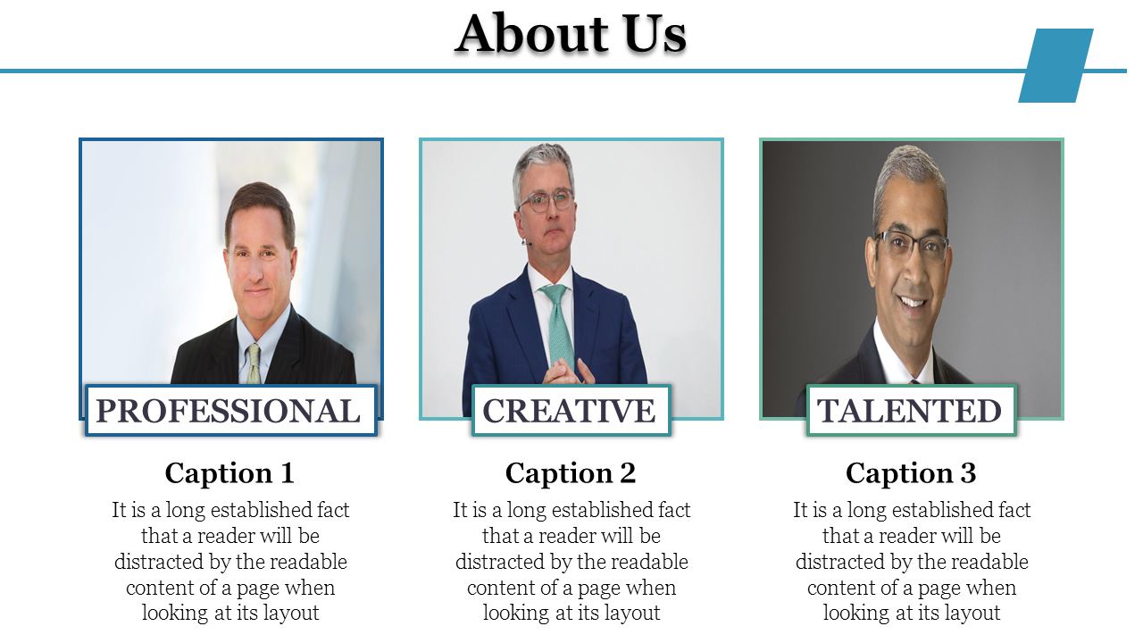 Free - Our Predesigned About Us PowerPoint Template Presentation